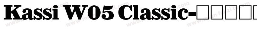 Kassi W05 Classic字体转换